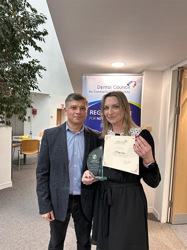 Patrycja Jaskulska and course Director Darius Sageri